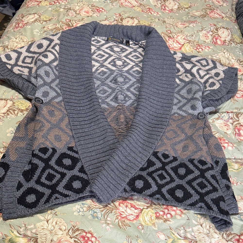Outback Red poncho sweater